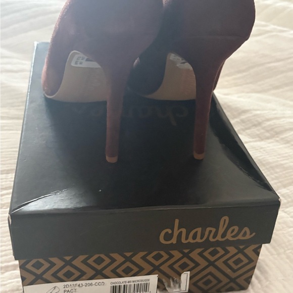 Charlies Women's Dark Brown Heels - Picture 3 of 6